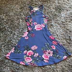 Planet Gold floral dress sz xs
